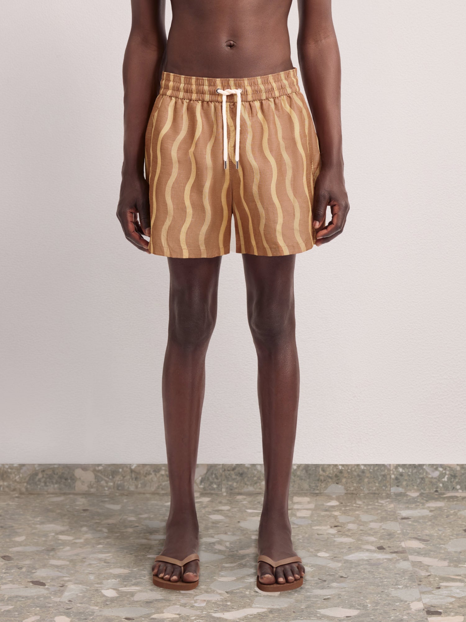 LA MARZOCCO RIO SPORT LINEN-BLEND CABANA SWIM