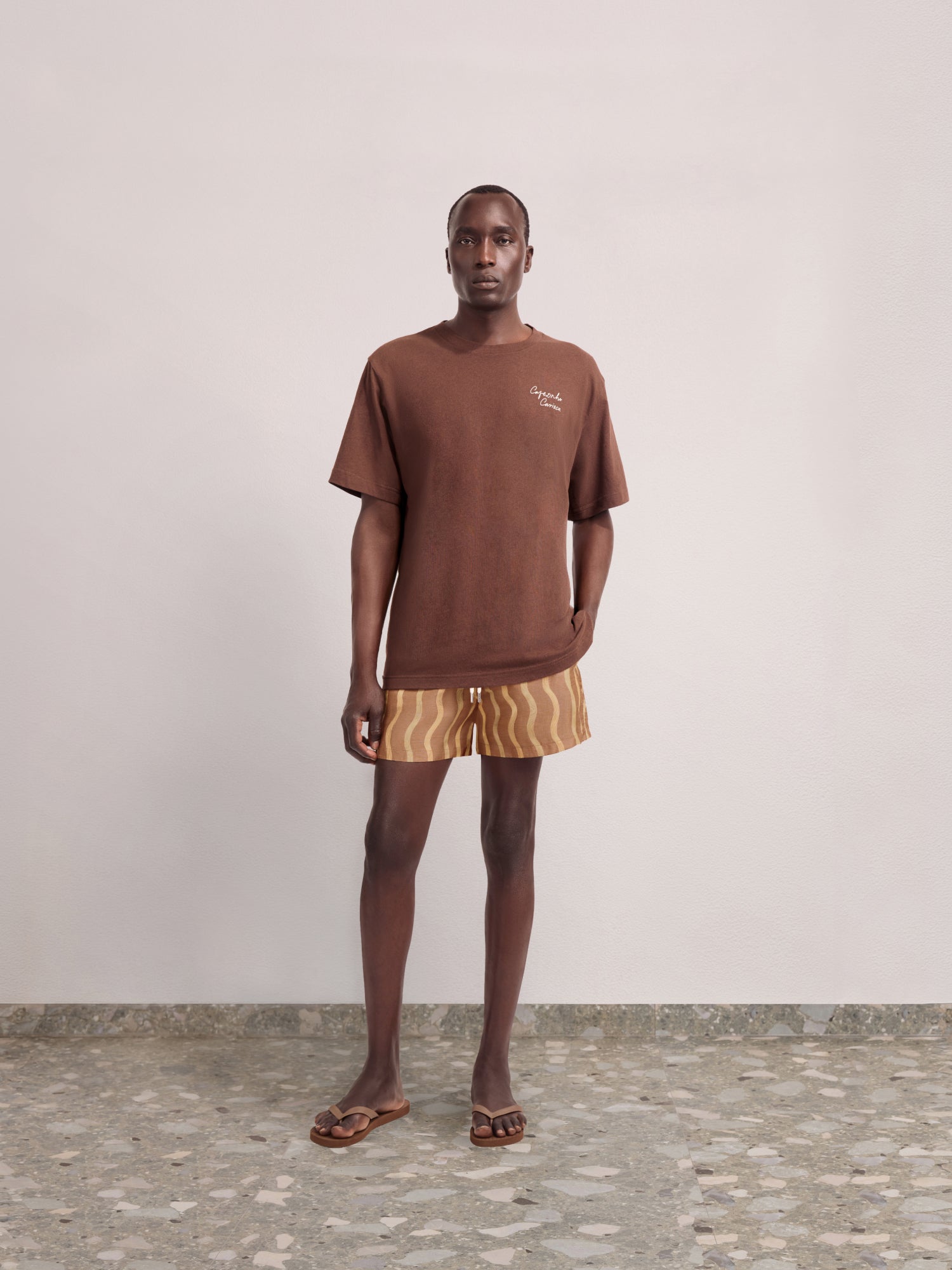 LA MARZOCCO DINIS COTTON-LINEN T-SHIRT