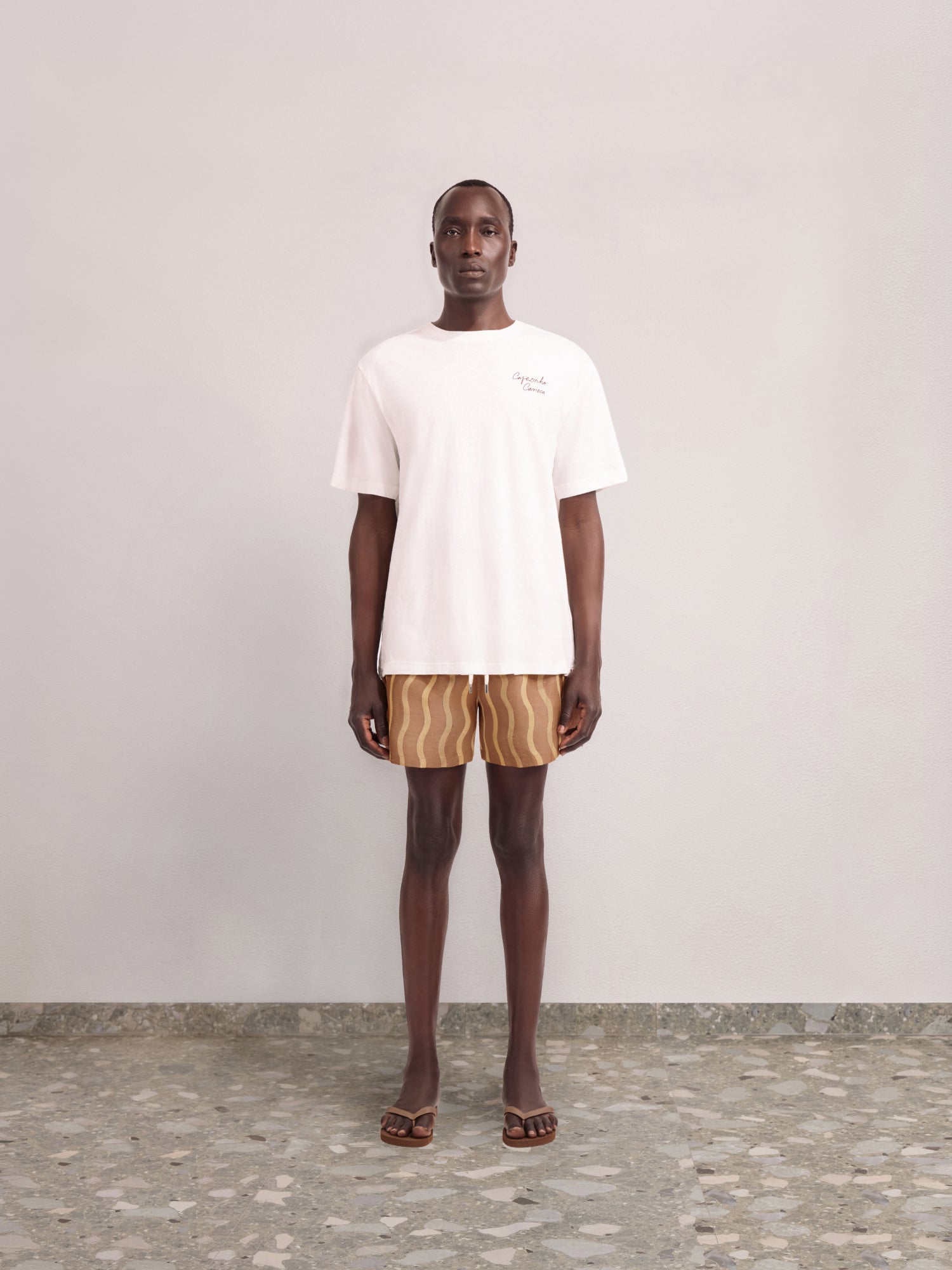 LA MARZOCCO DINIS COTTON-LINEN T-SHIRT