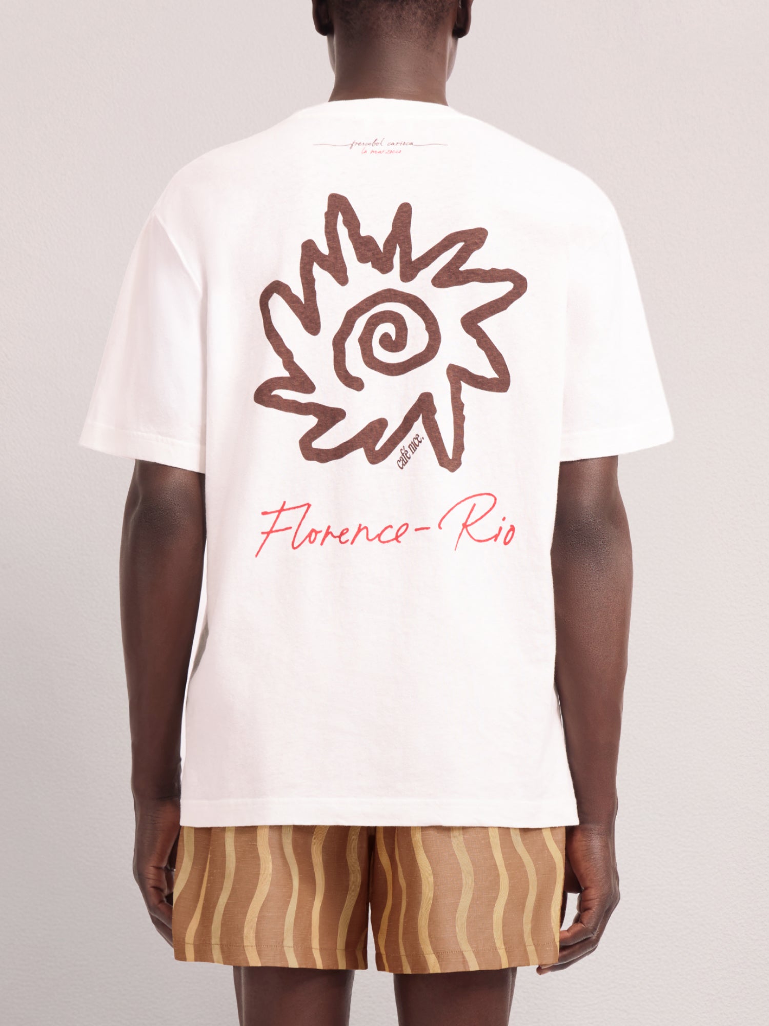 LA MARZOCCO DINIS COTTON-LINEN T-SHIRT
