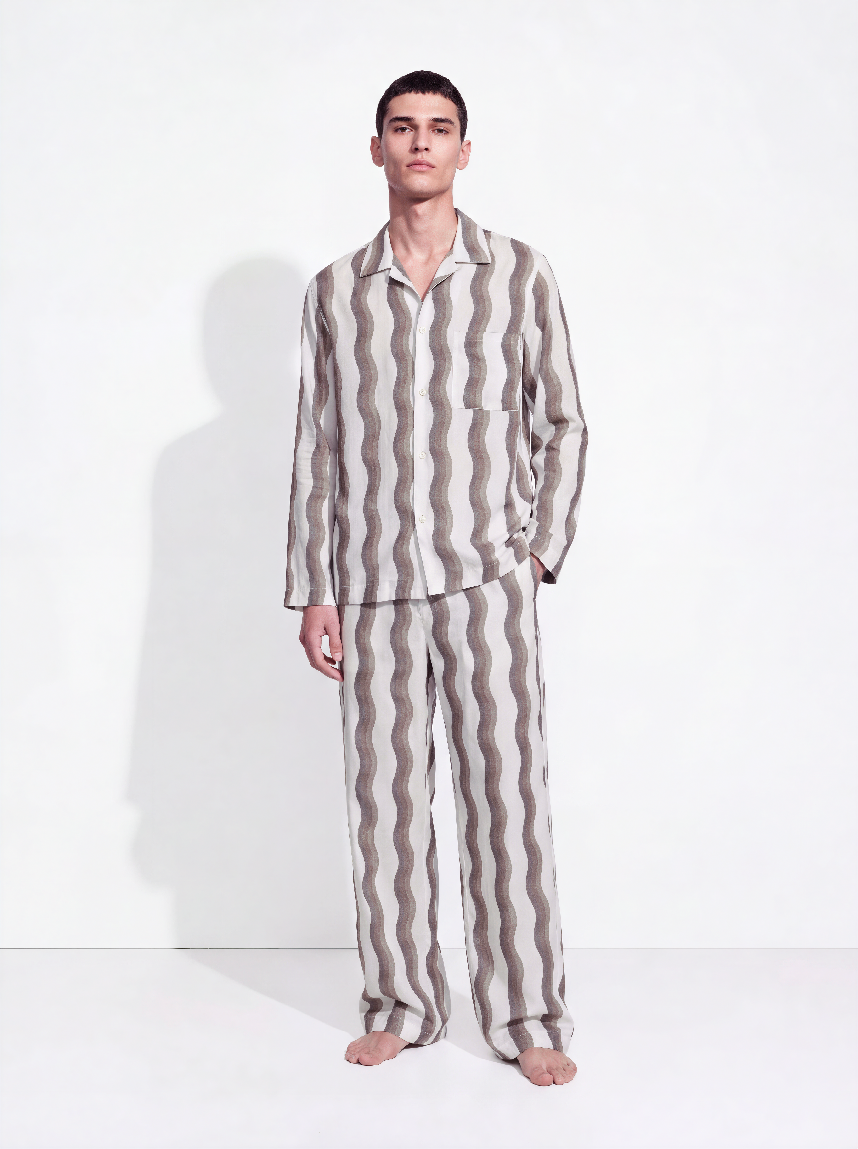 LONG-SLEEVE SHIRT & TROUSER PYJAMA SET