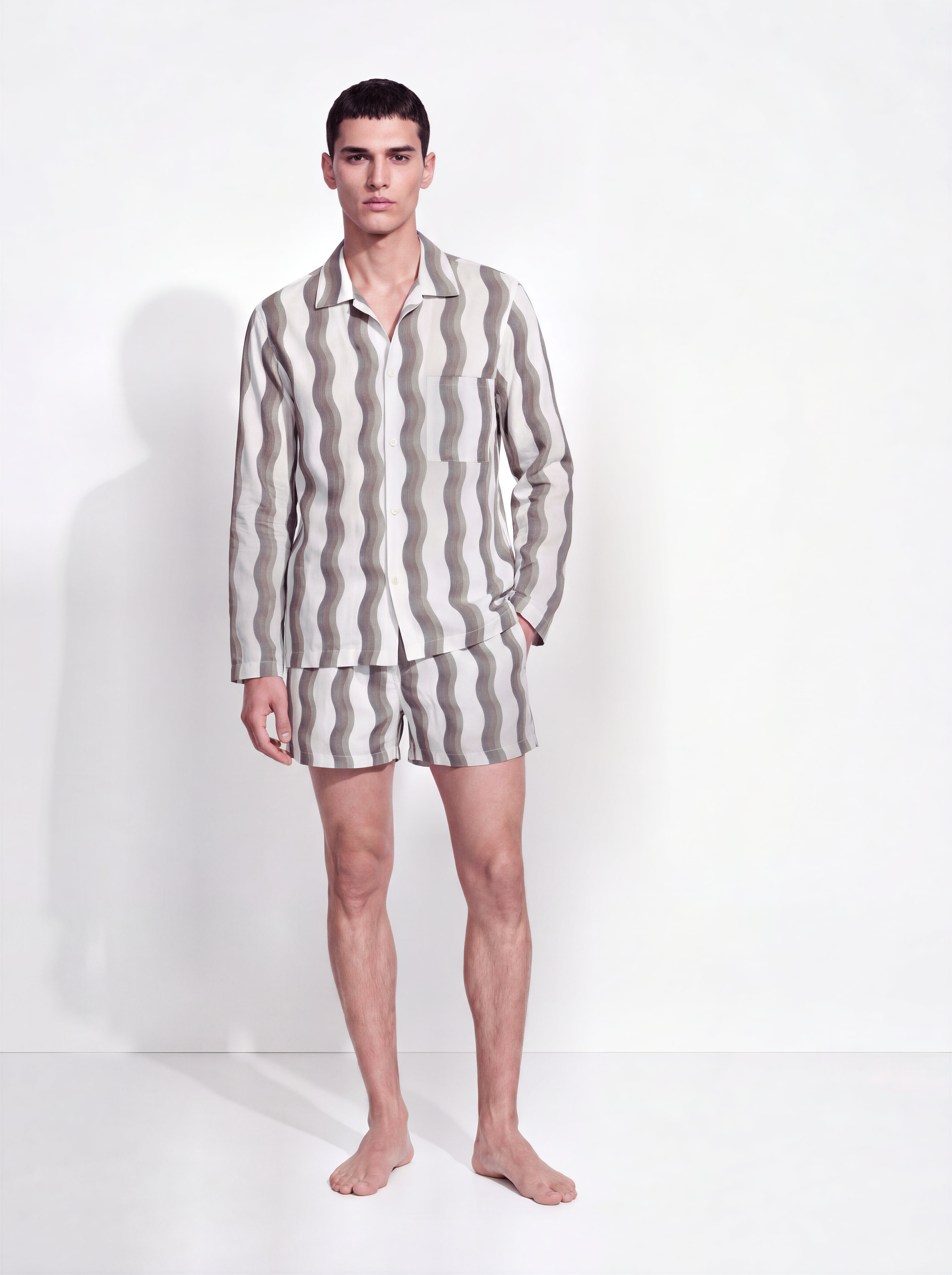 LONG-SLEEVE SHIRT & TROUSER PYJAMA SET