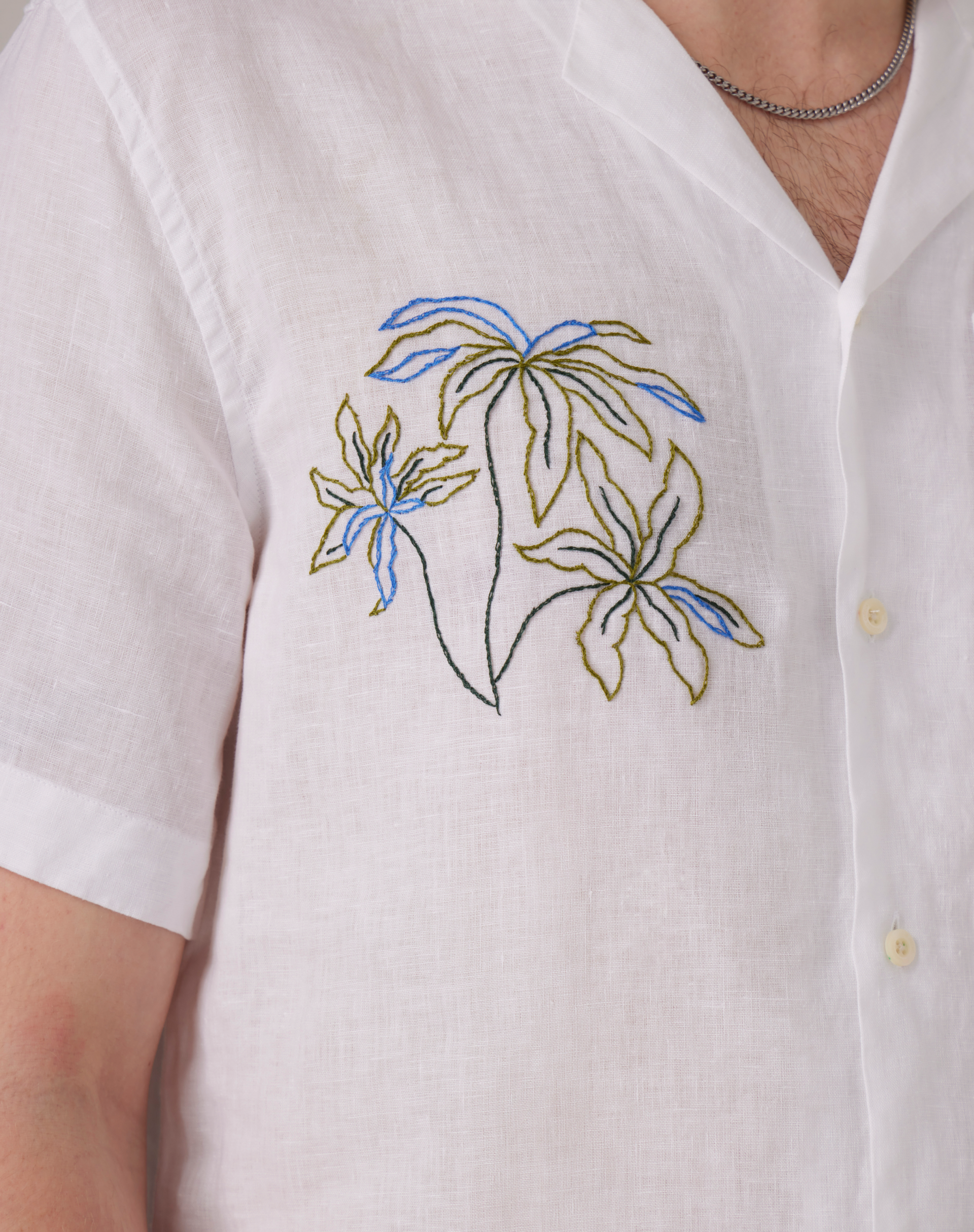 Hand-Embroidered Shirt