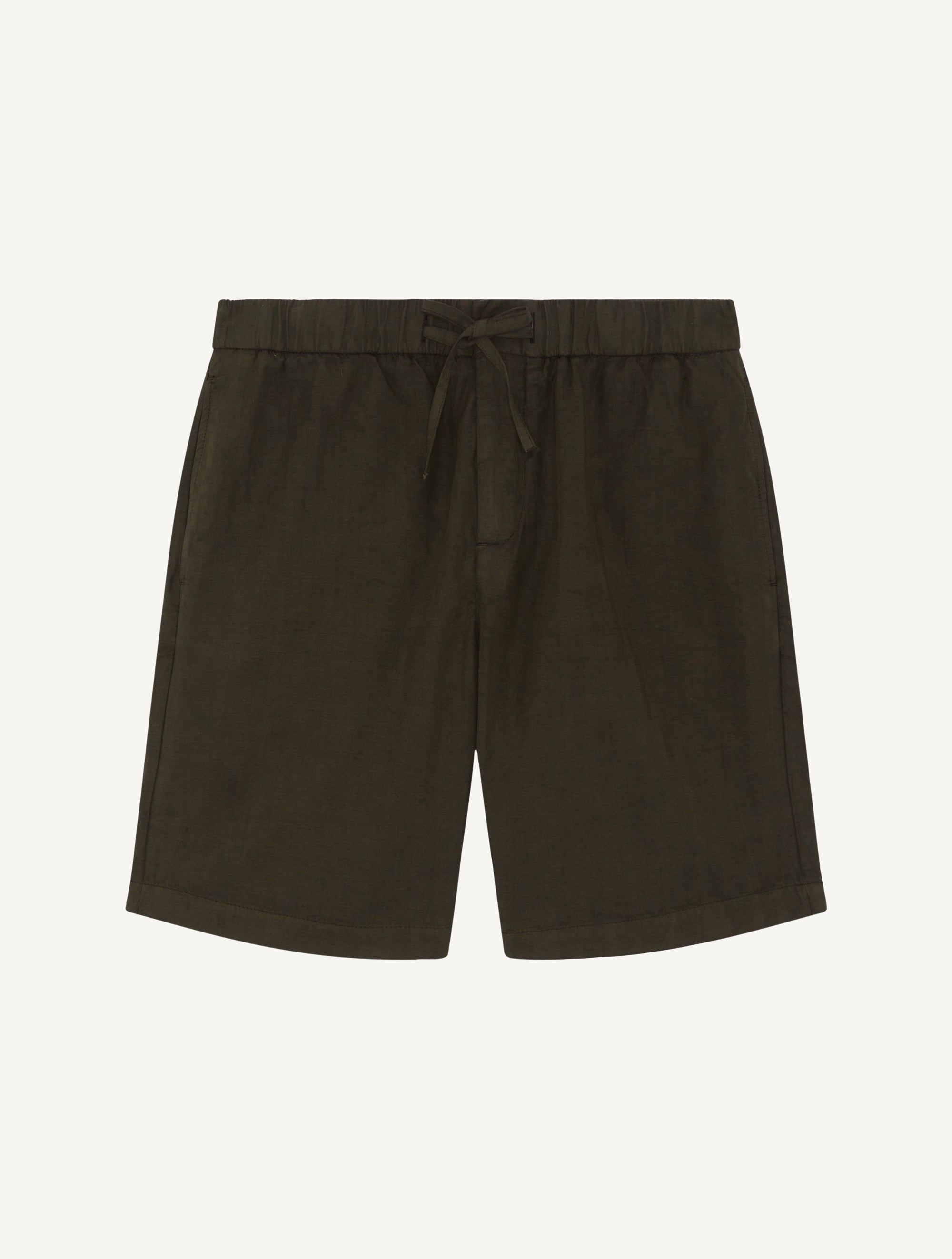 FELIPE HERRINGBONE LINEN SHORTS