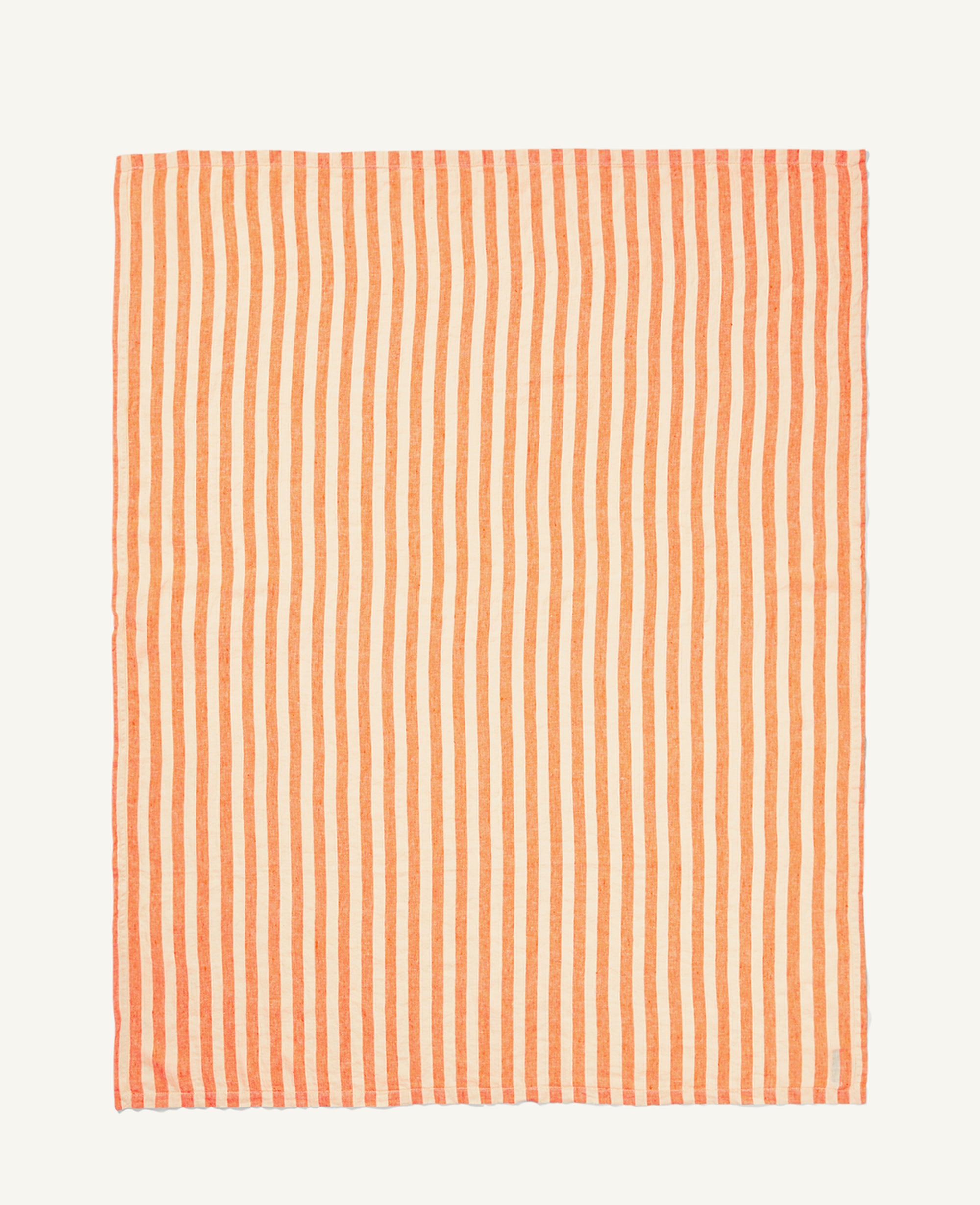 REGULAR-STRIPE LINEN BEACH TOWEL