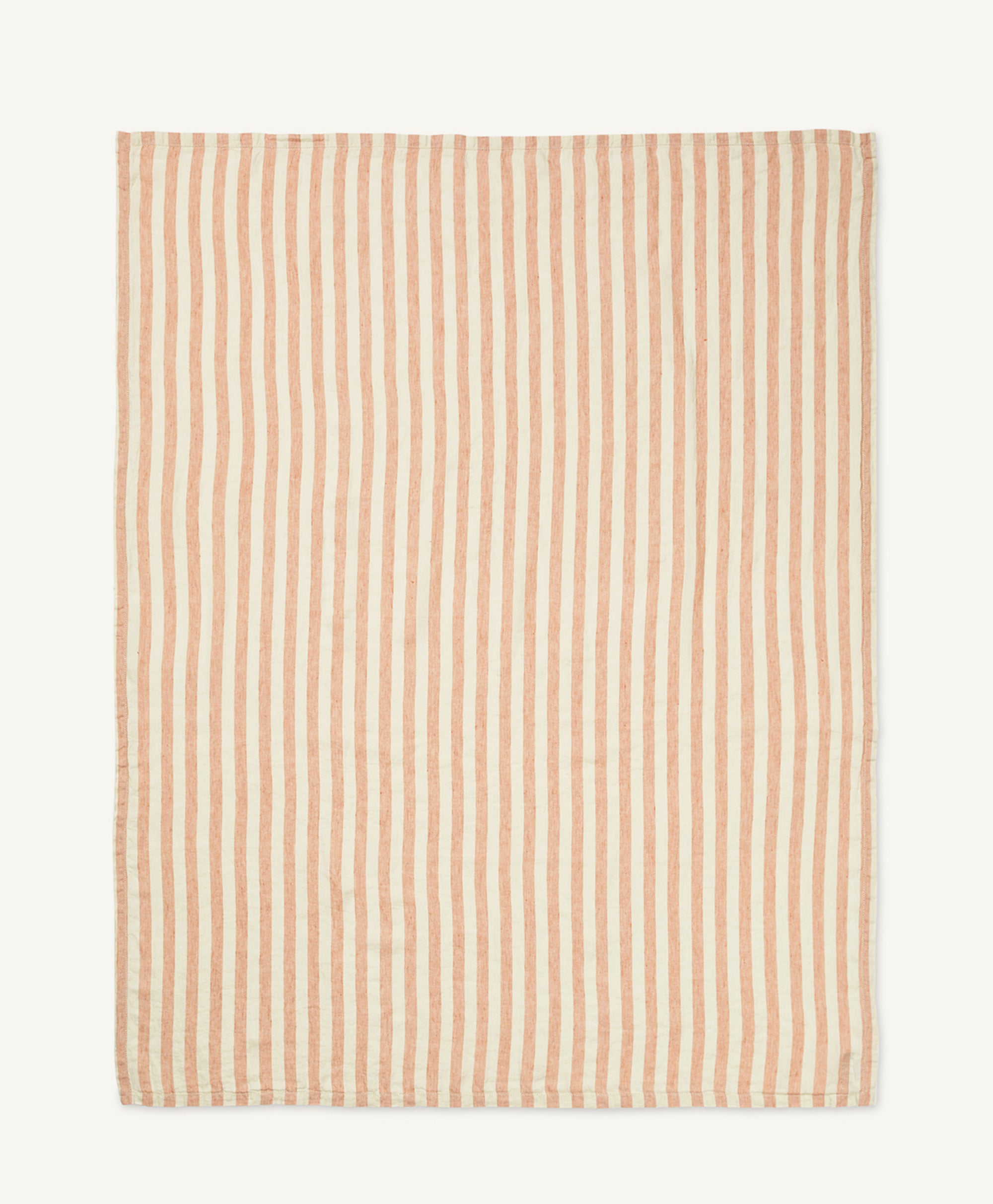 REGULAR-STRIPE LINEN BEACH TOWEL