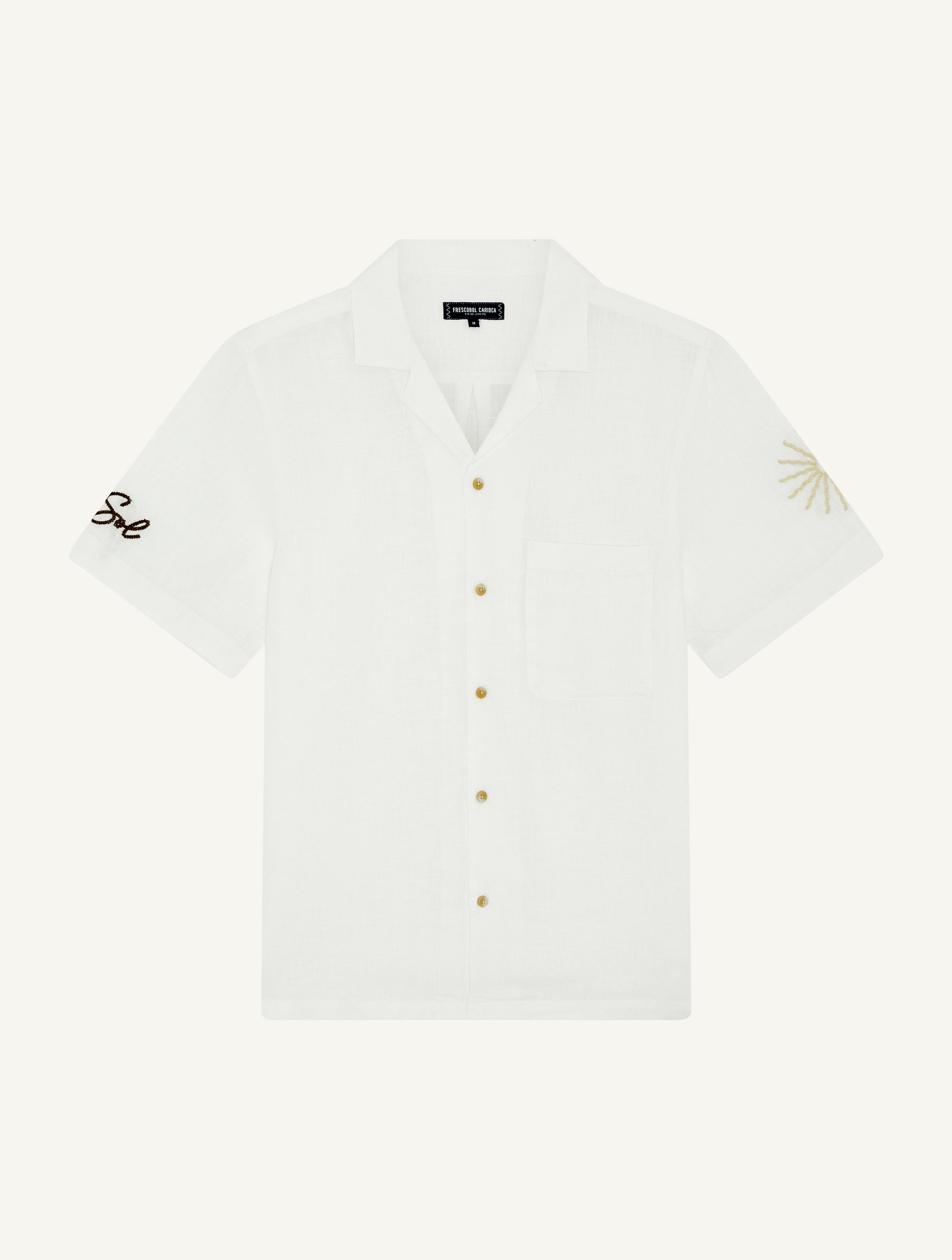 ALVES EMBROIDERED LINEN SHIRT
