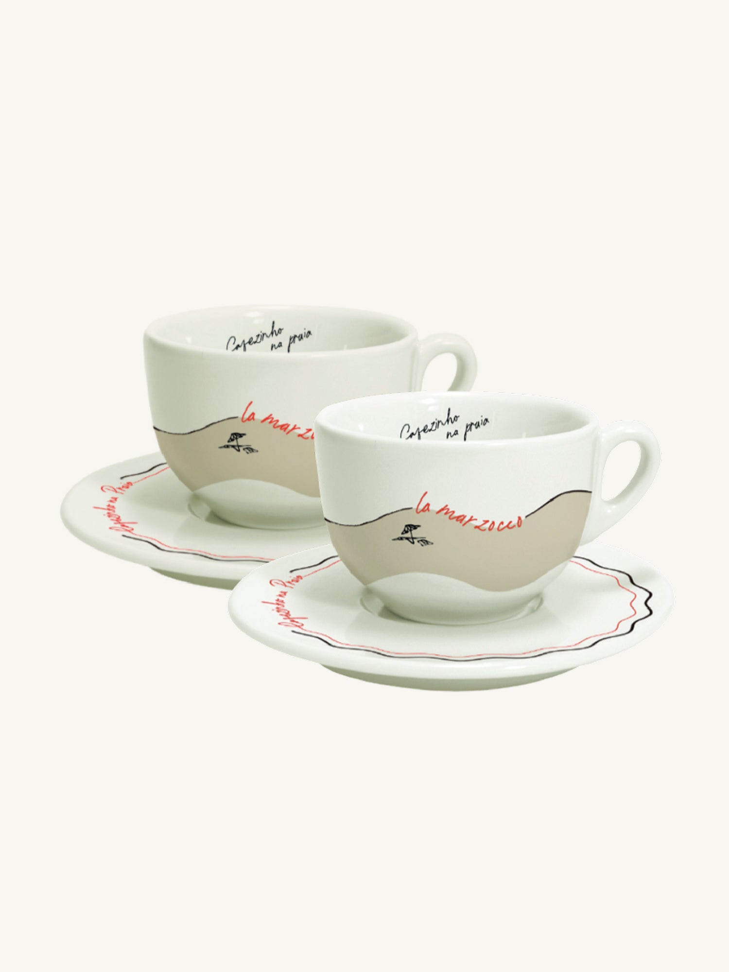 Cappuccino Cups w Saucer x2