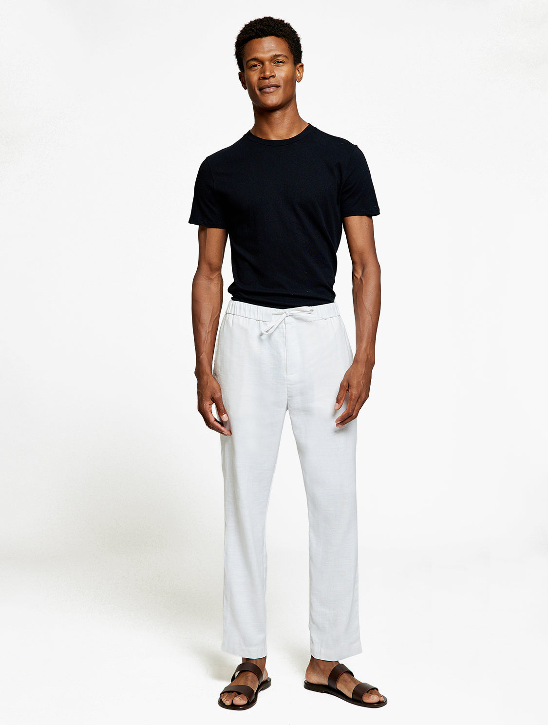 Freemans White Linen Trousers | Freemans